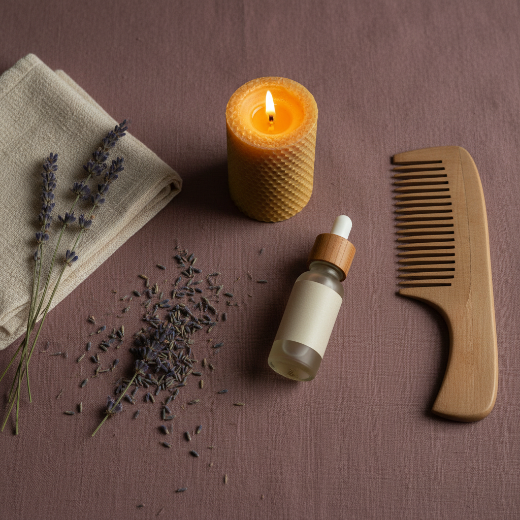 Wellness ritual overhead